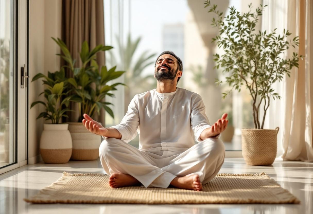 صورة نمط حياة نشط مع مكمل غذائي وممارسة الرياضة