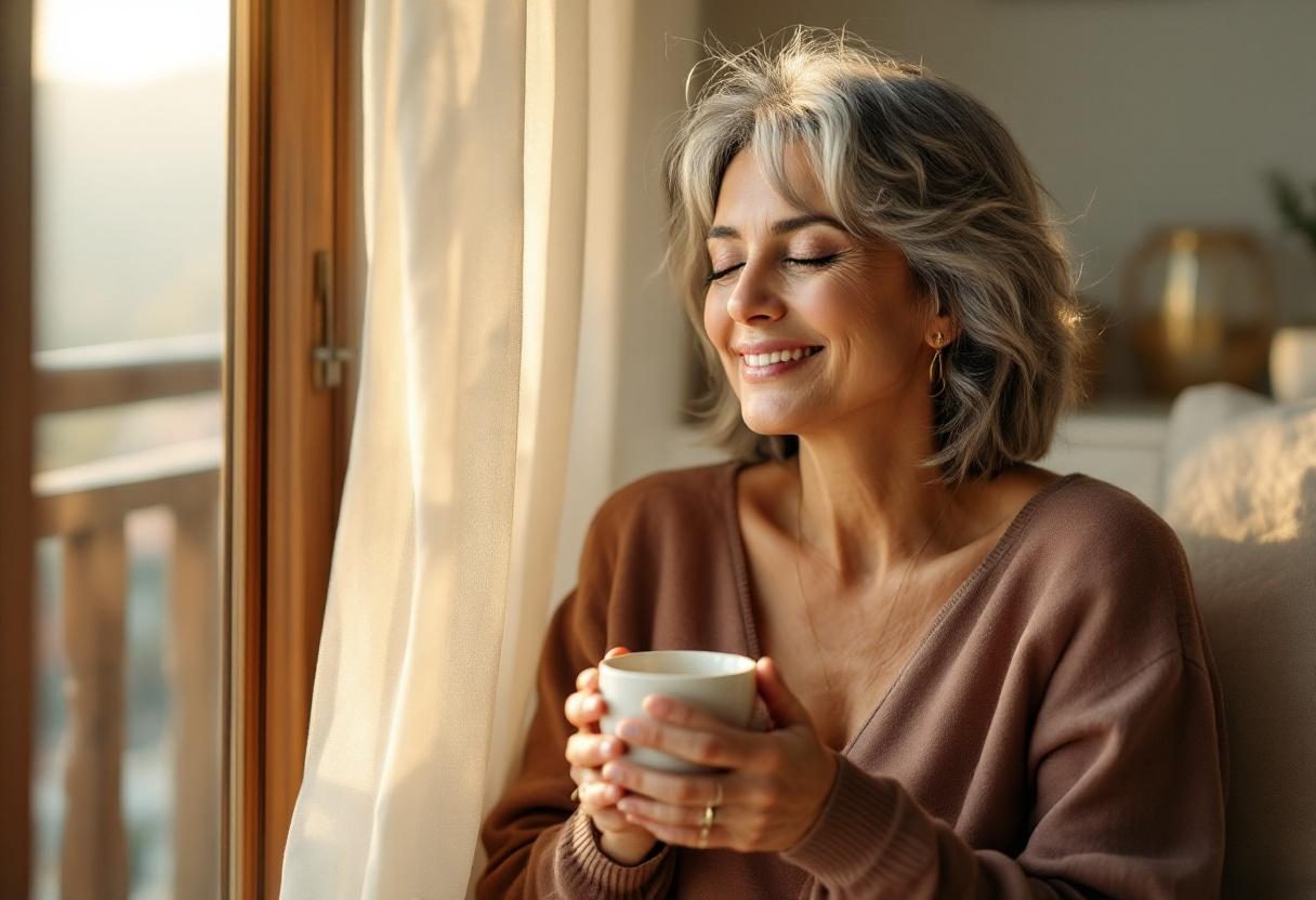 Woman applying skincare product in daily routine