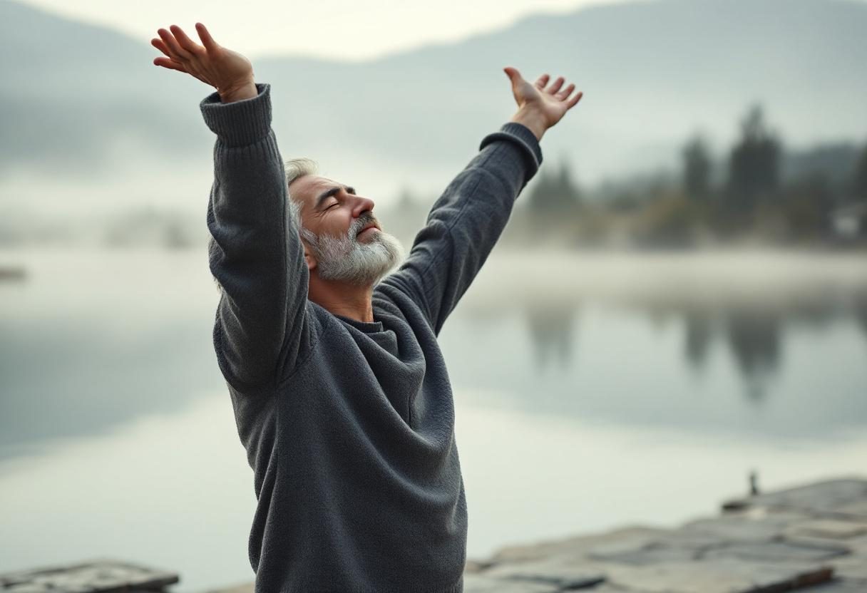 Woman with healthy glowing skin after skincare routine