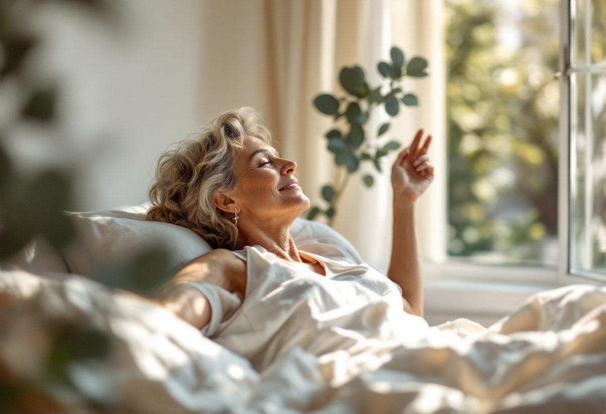 Lifestyle image showing supplement use
