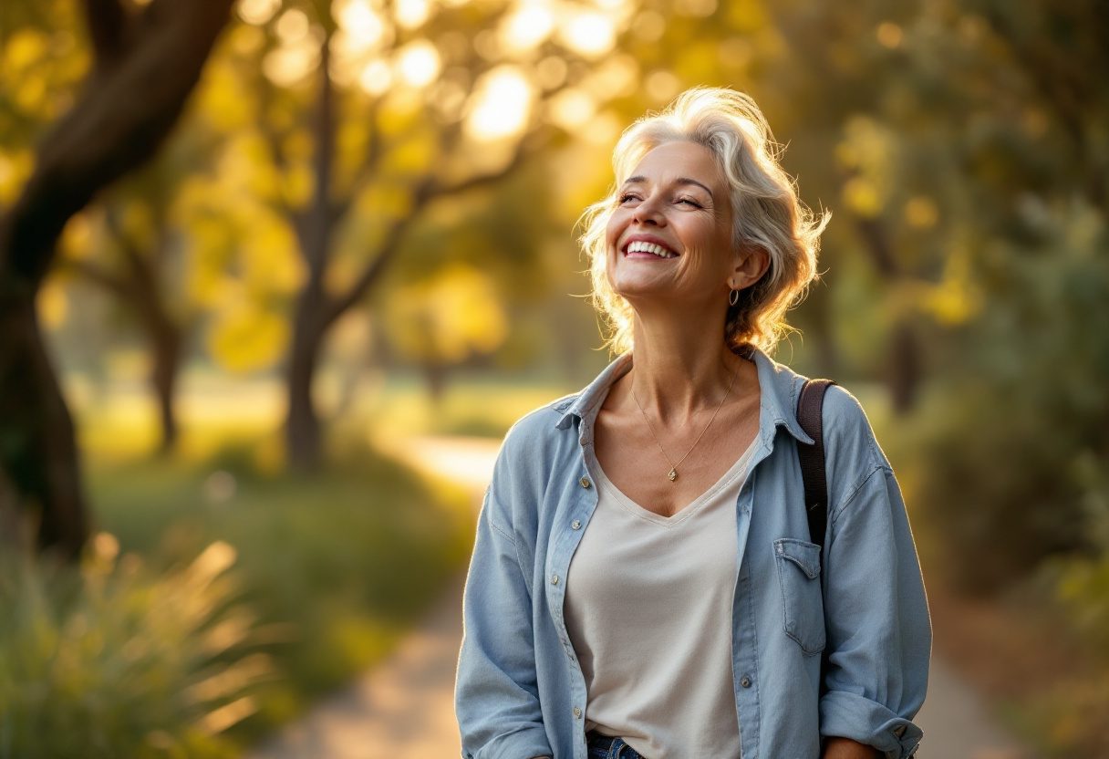 Lifestyle image showing daily supplement use