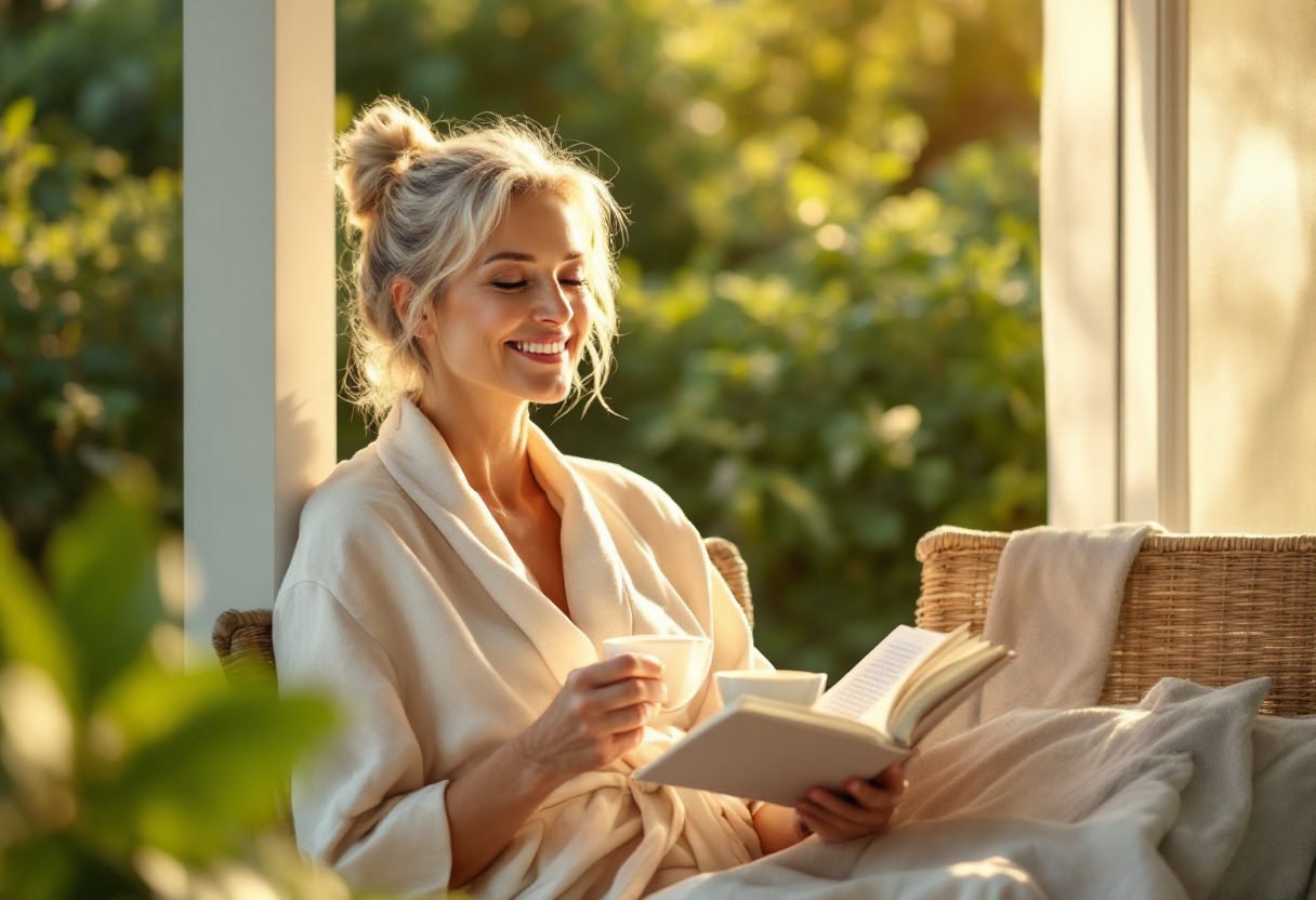 Lifestyle image of Skincell Pro serum in use