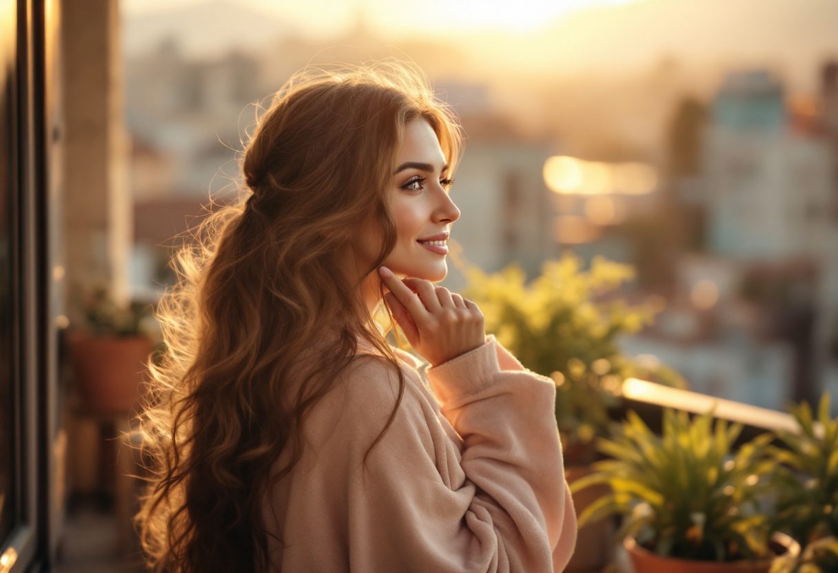 Saç baxımı üçün Vihair məhsulu lifestyle görüntüsü