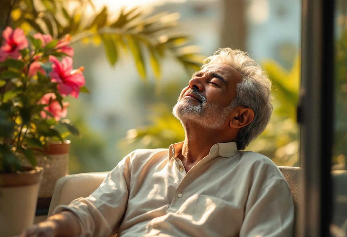 সক্রিয় জীবনযাপনে নিবেদিত পুরুষ, প্রাকৃতিক পরিবেশে সুস্থতার প্রতীক