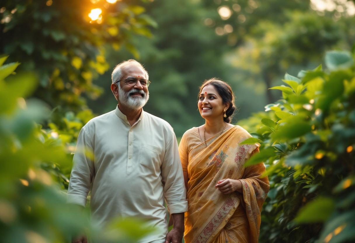 সুস্থ জীবনযাপনের প্রতীক — প্রকৃতিতে বিশ্রাম, সক্রিয়তা এবং সুস্থতা