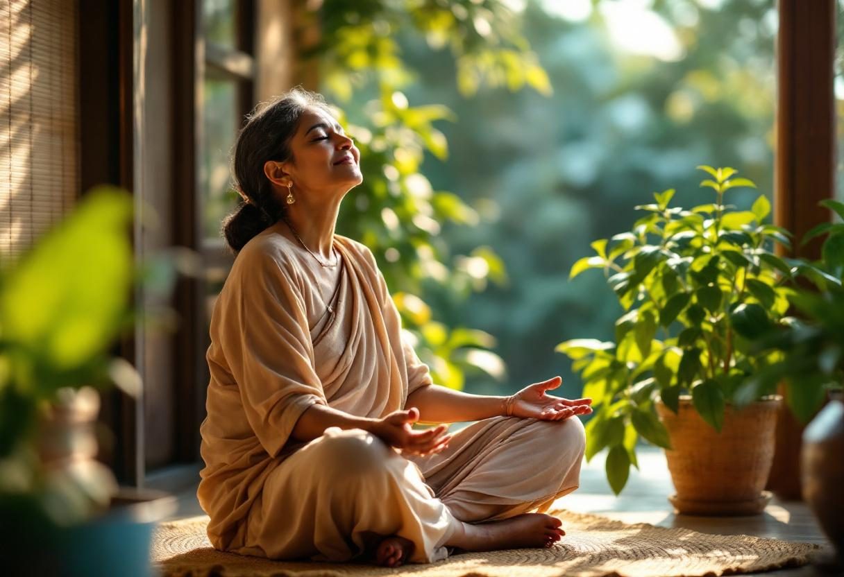 সুস্থ জীবনযাপনের প্রতীকী চিত্র - প্রাকৃতিক পরিবেশে সক্রিয় ব্যক্তি