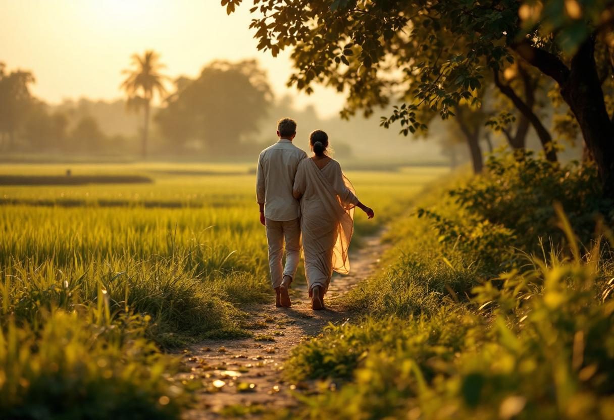 সুস্থ জীবনযাপনের দৃশ্য - প্রাকৃতিক পরিবেশে সক্রিয়তা