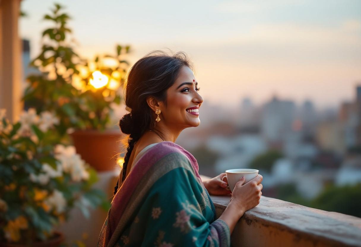 নিয়মিত স্কিনকেয়ার রুটিন অনুসরণ করছেন নারী