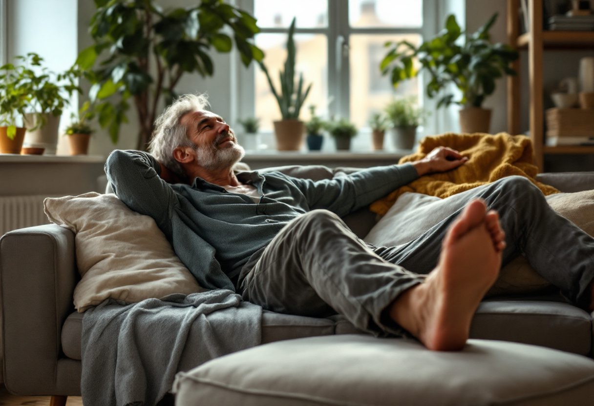 Lifestyle afbeelding van verzorgde voeten
