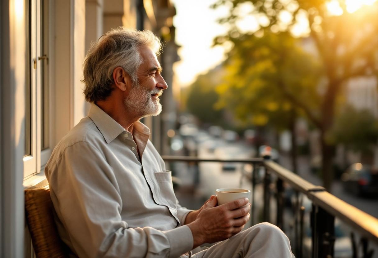 Persoon gebruikt SlimJet browser op laptop in moderne werkruimte