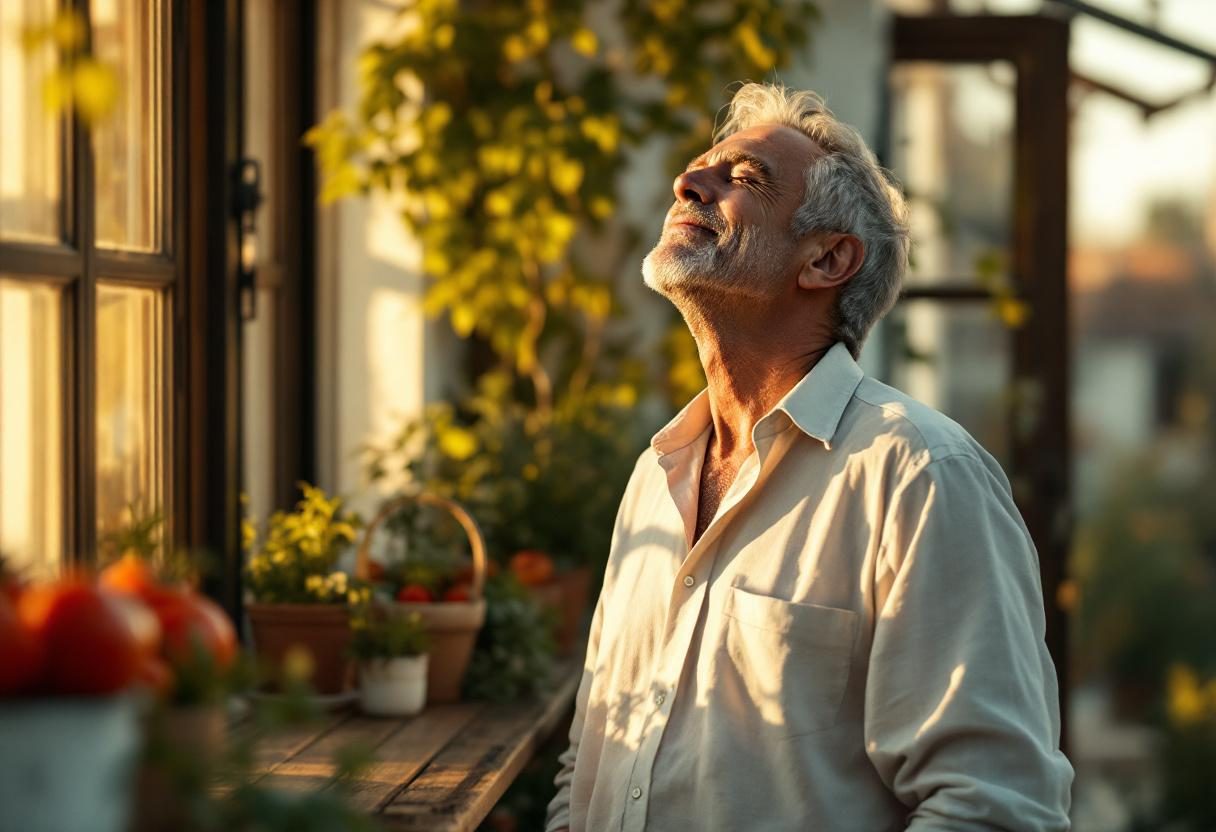 Мъж в активен начин на живот, здравословен начин на живот