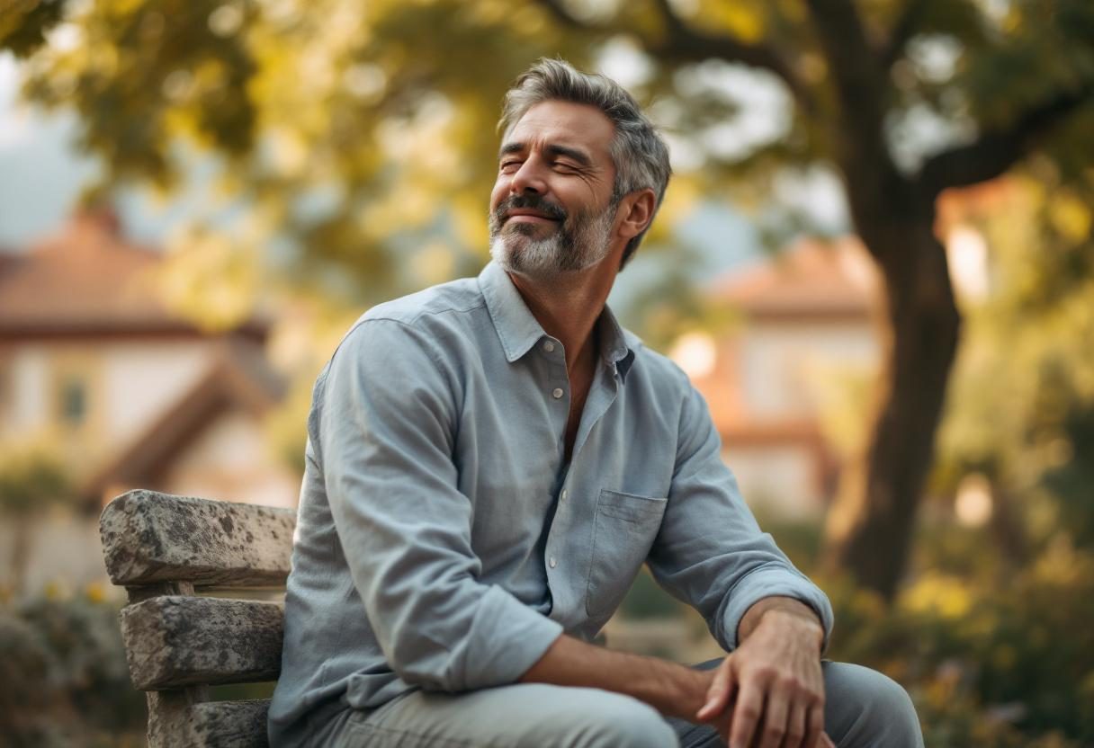 Жена се наслаждава на гладка и хидратирана кожа след грижа