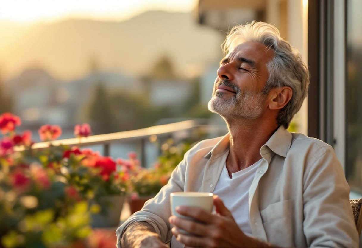 Мъж в активно ежедневие, здравословен начин на живот
