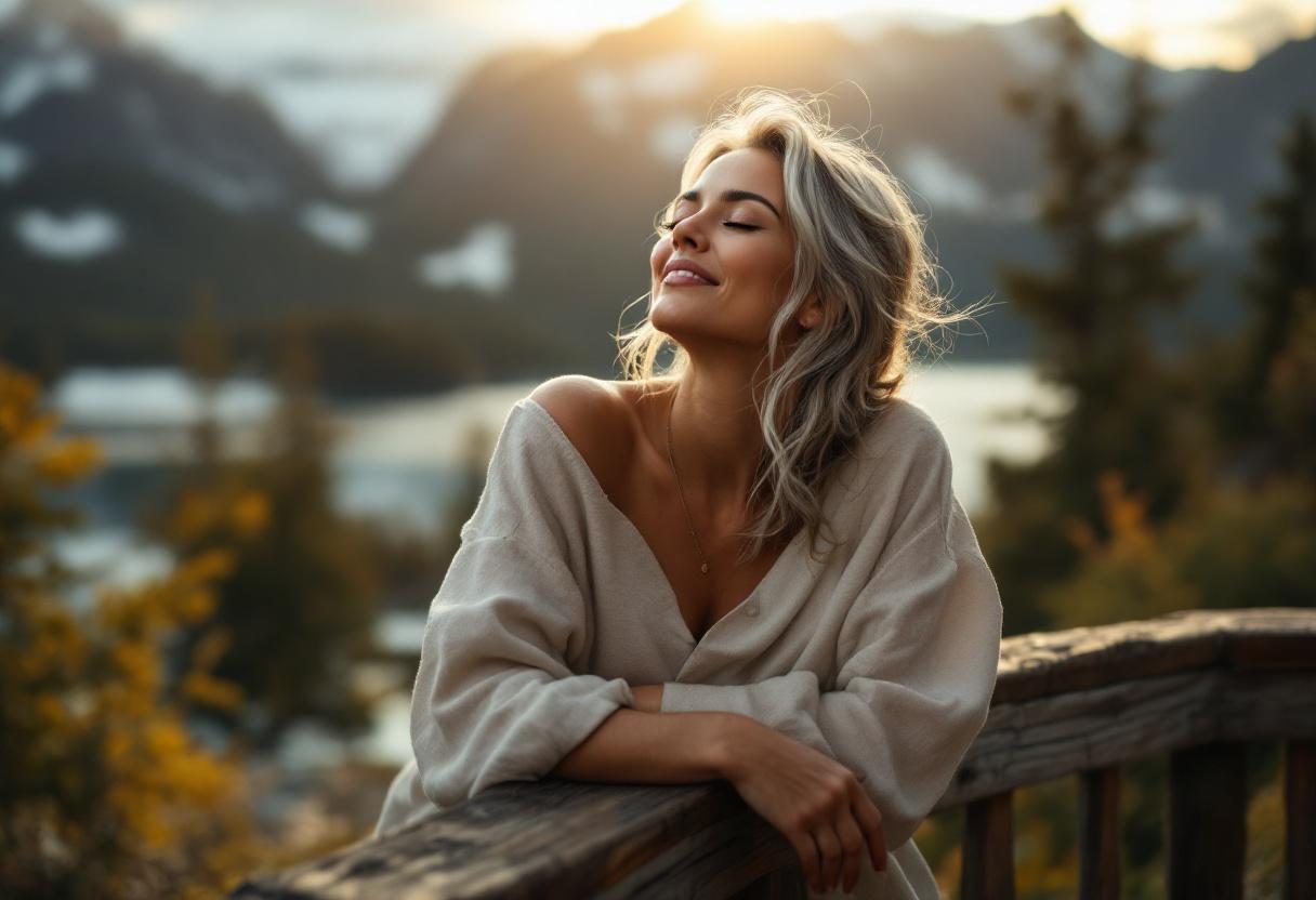 Healthy lifestyle with balanced nutrition and wellness routine