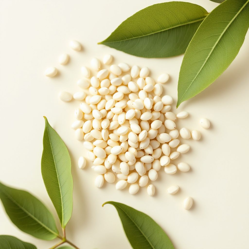 Aceite de jojoba en semillas naturales