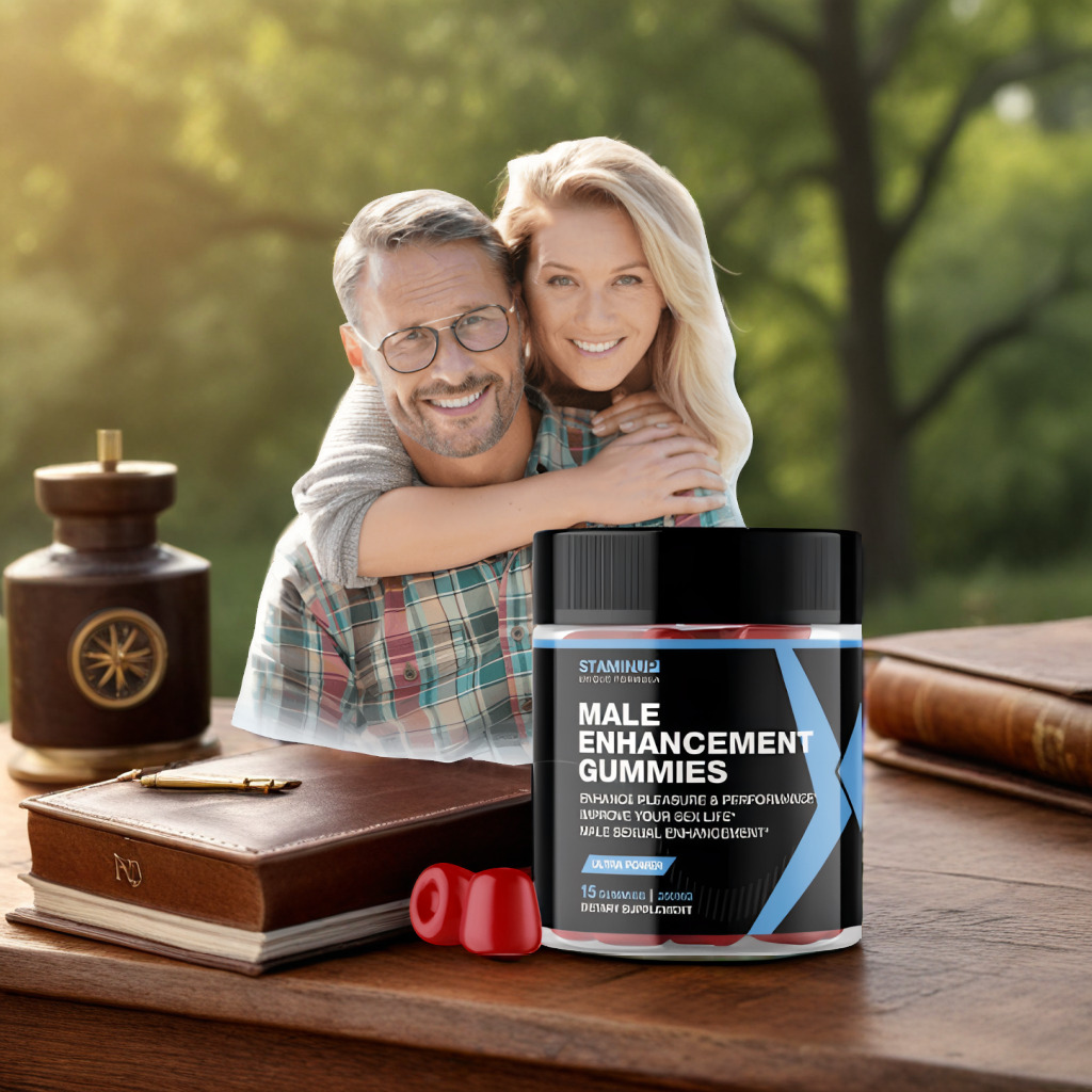 StaminUP Testosterone supplement bottle side view