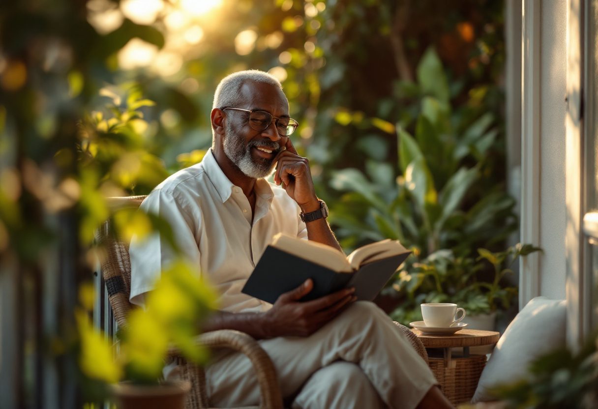 Homme mature profitant d'un mode de vie actif