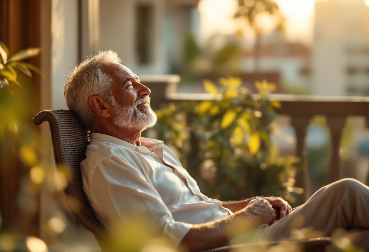 Homme profitant d'un mode de vie sain avec Prostovit Plus