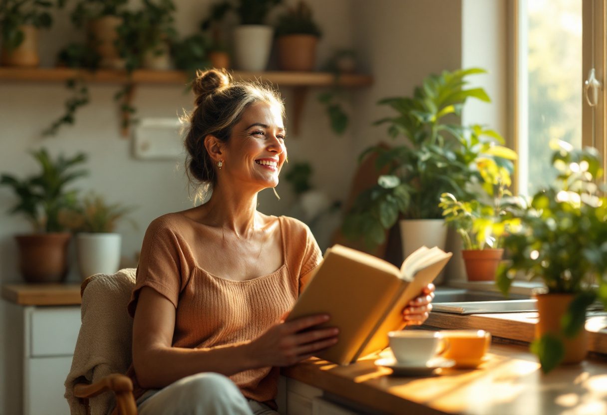 Persona activa manteniendo un estilo de vida saludable