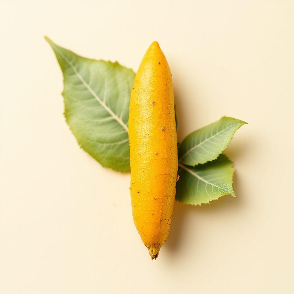 Raíz de cúrcuma fresca