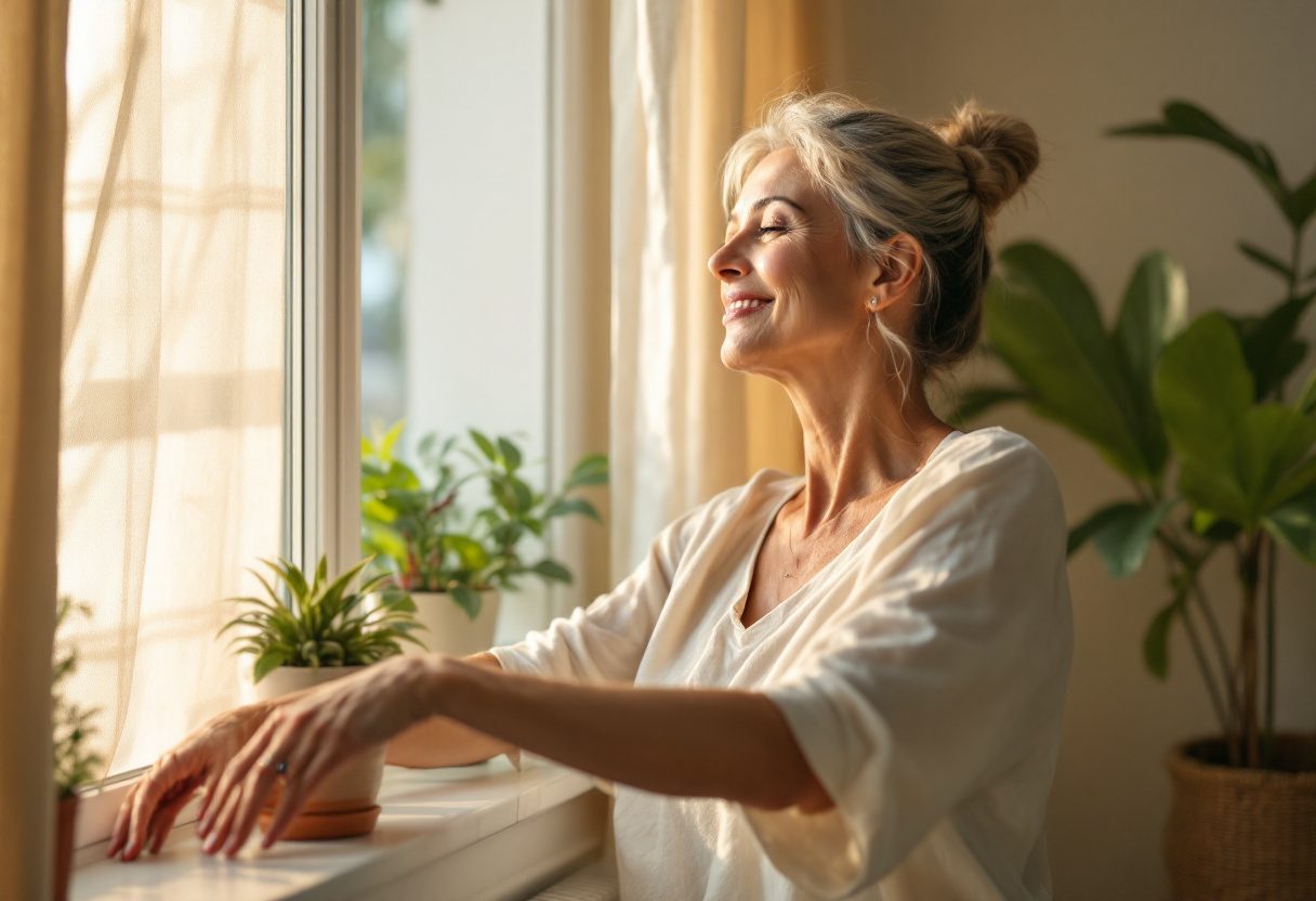 Persona mayor disfrutando de movilidad