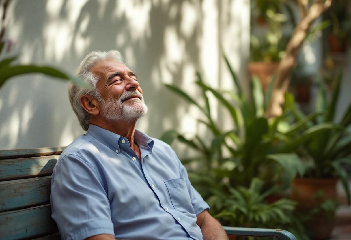 Persona manteniendo hábitos saludables con rutina de bienestar