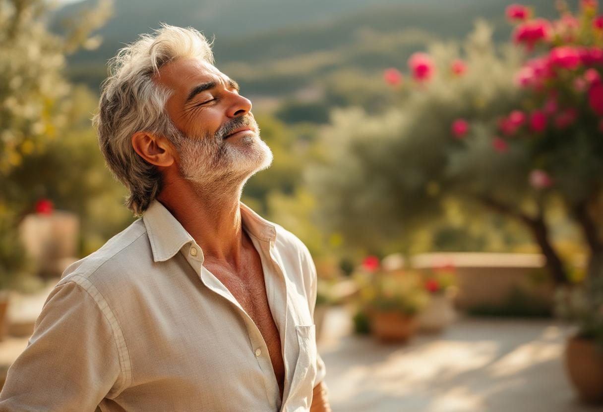 Άνδρας σε ενεργή καθημερινότητα, υγιεινός τρόπος ζωής