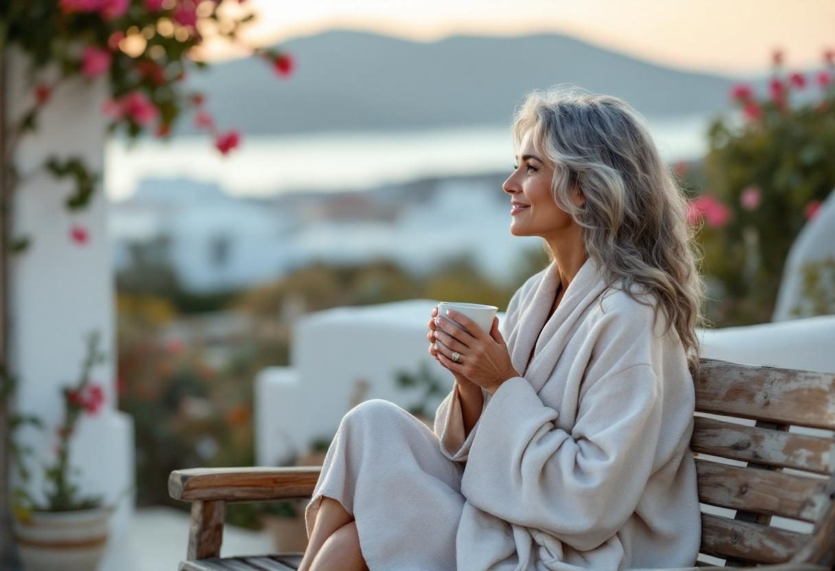 Ενήλικος άνδρας σε χαλαρωτικό περιβάλλον, ευεξία και ισορροπία