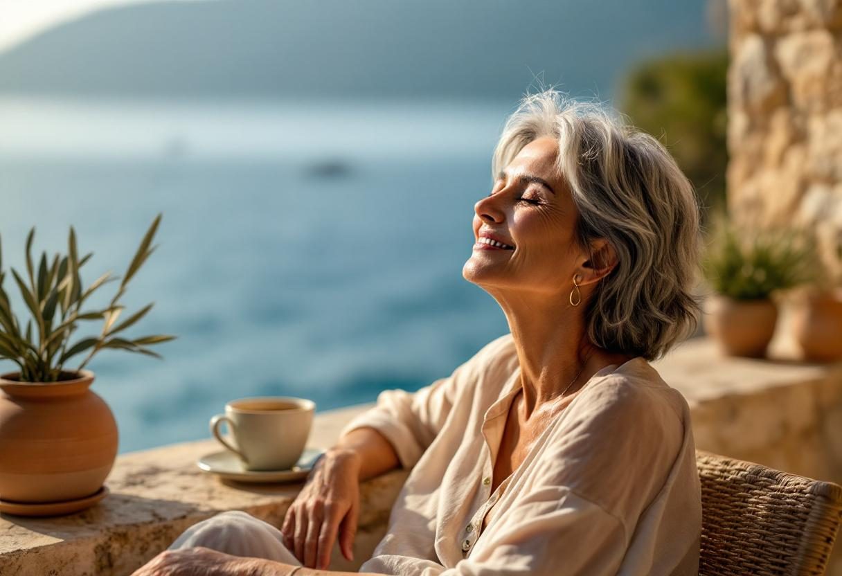 Άνθρωπος με υγιή εμφάνιση μαλλιών και δέρματος σε φυσικό περιβάλλον