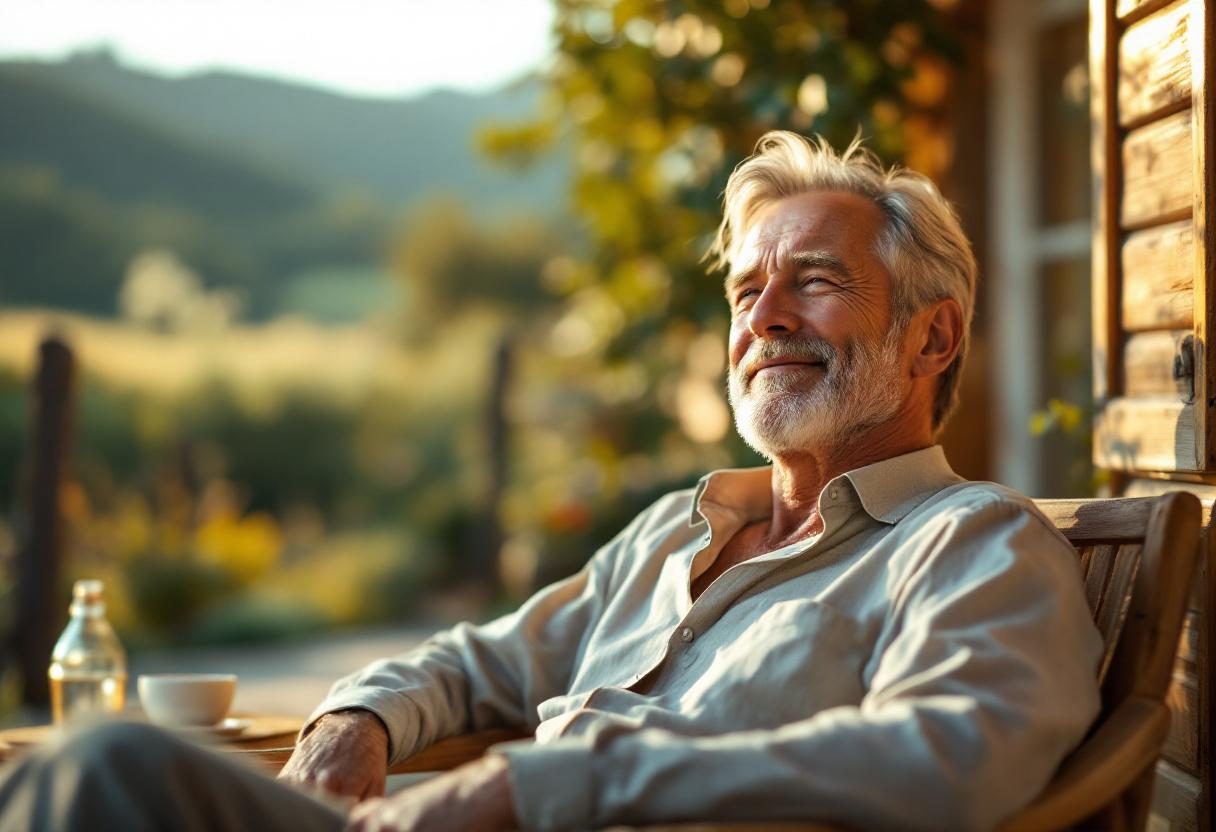 Muž v aktivním životním stylu, wellness a péče o zdraví