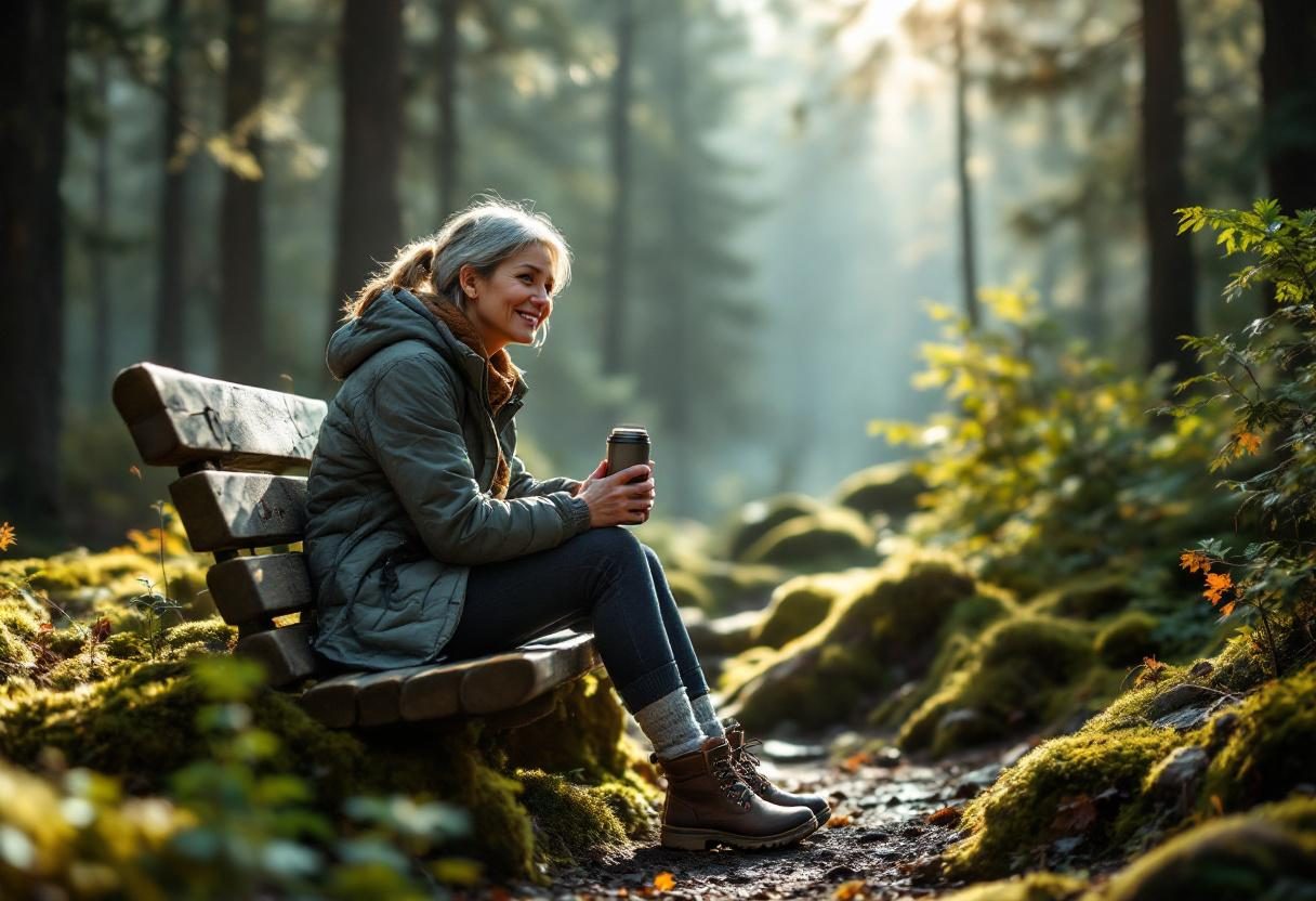 Abendliche Entspannungsroutine mit Fokus auf Selbstpflege und Wohlbefinden