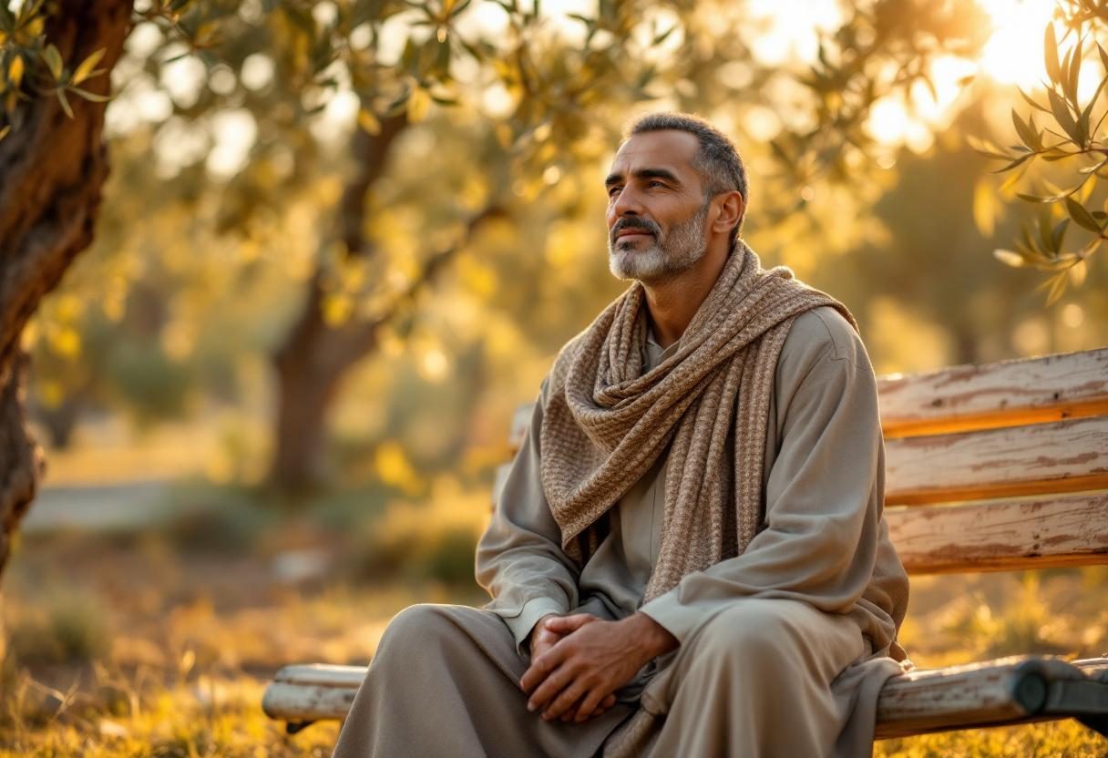 رجل يقضي وقت ممتع مع العائلة في الهواء الطلق