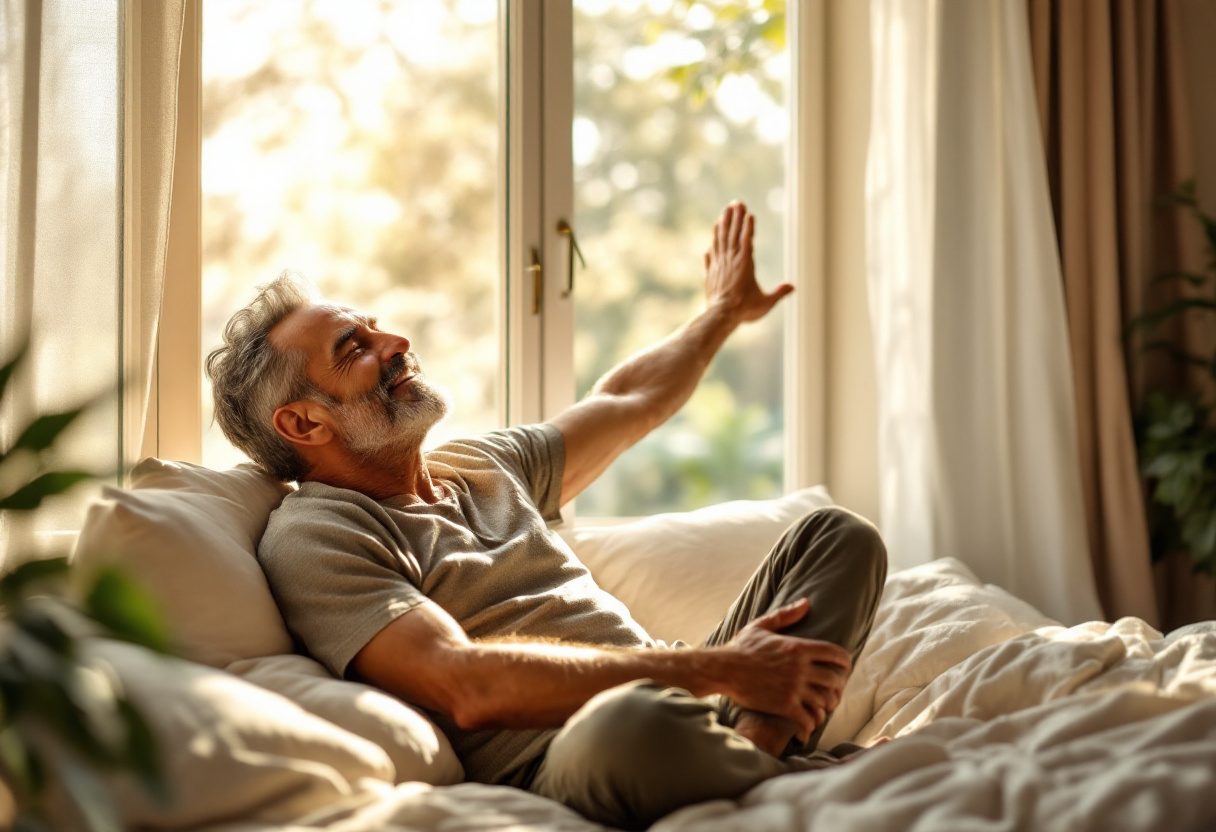 Ambiente relajado y saludable para hombres