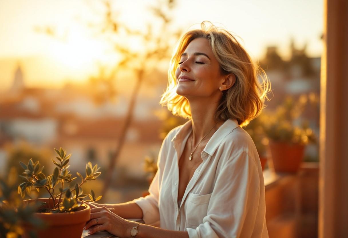 Estilo de vida saludable con alimentación equilibrada y actividad física