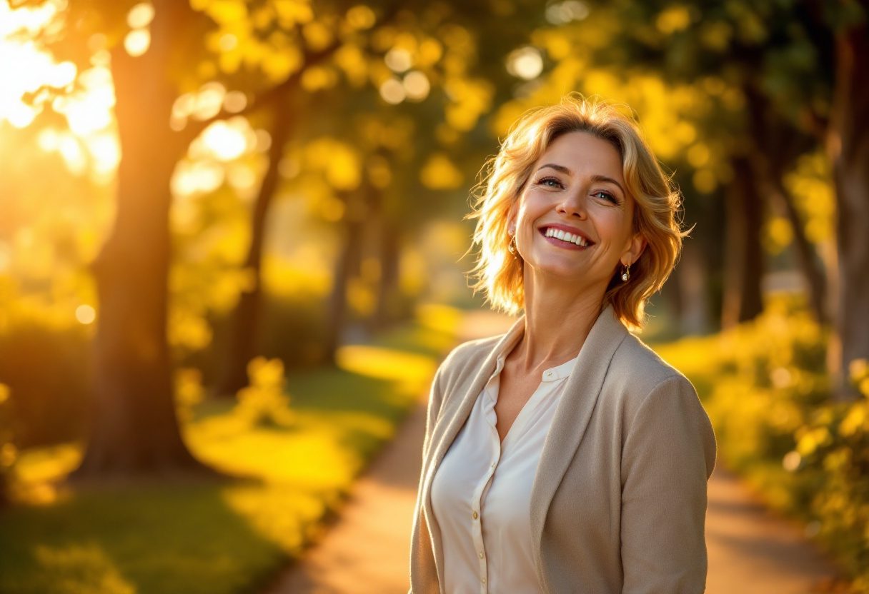 Persona activa disfrutando de bienestar físico