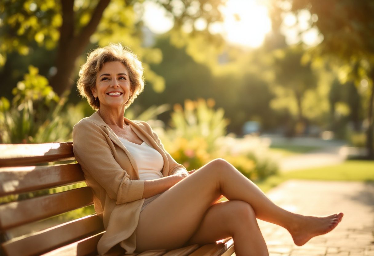 Persona activa disfrutando de bienestar y salud