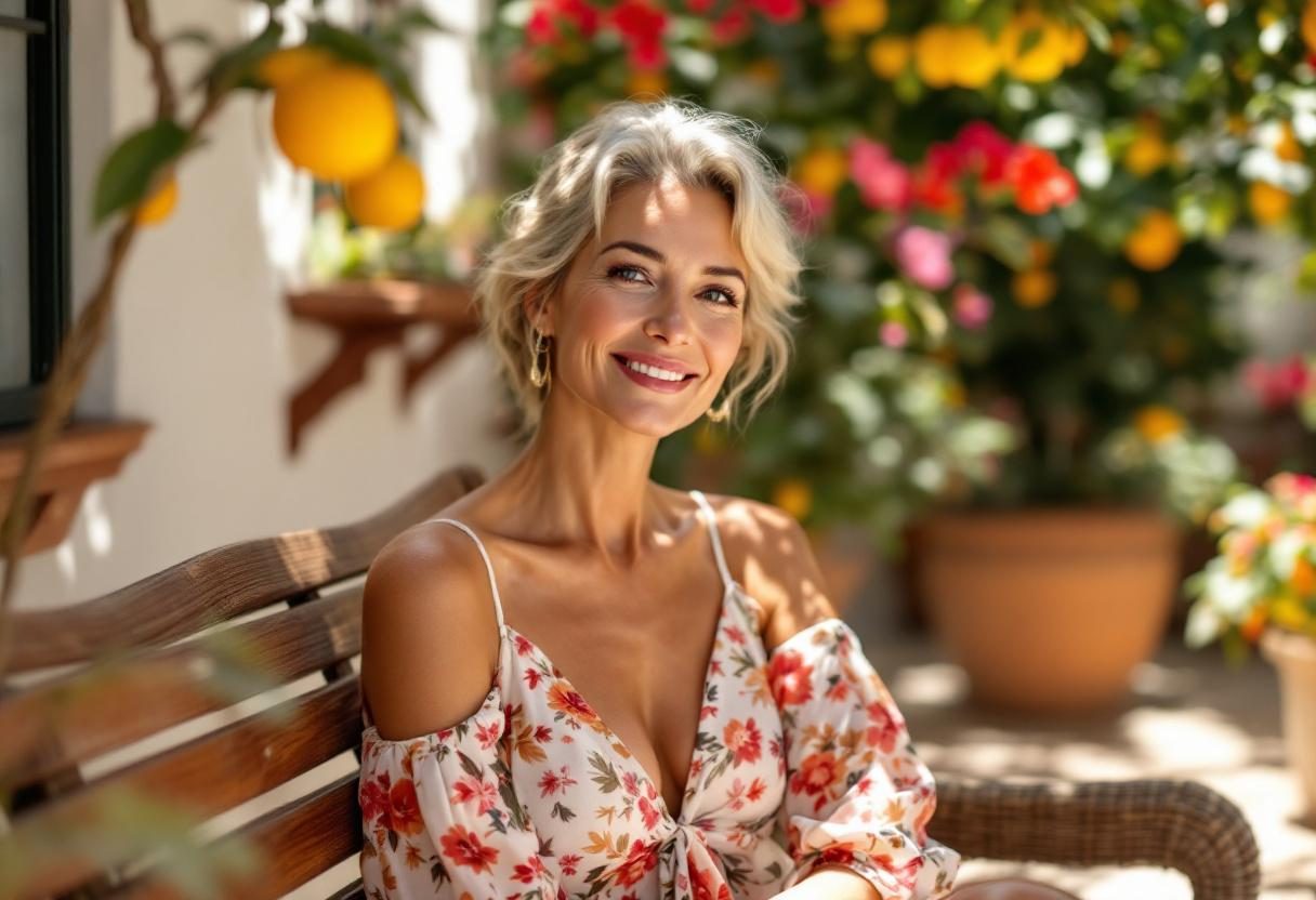 Mujer relajada en spa con tratamiento facial