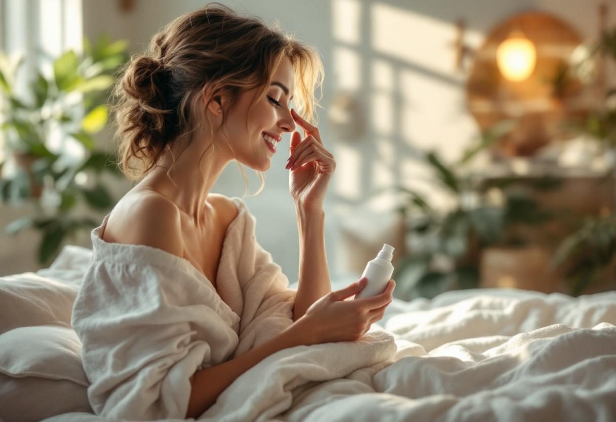 Lifestyle wellness routine with natural supplements