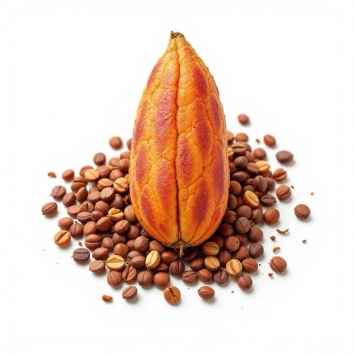 Bacche di guaranà su ramo con foglie