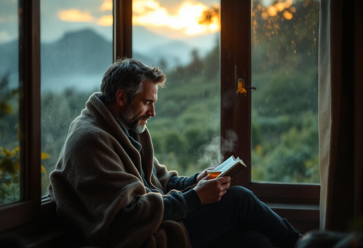 Person holding natural supplement bottle in morning wellness routine