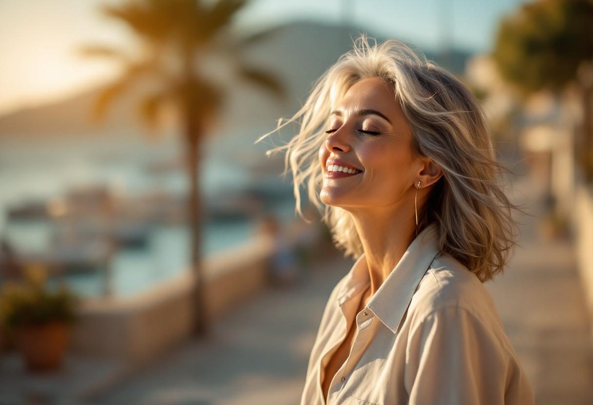 Žena koja uživa u aktivnom načinu života s prirodnom podrškom