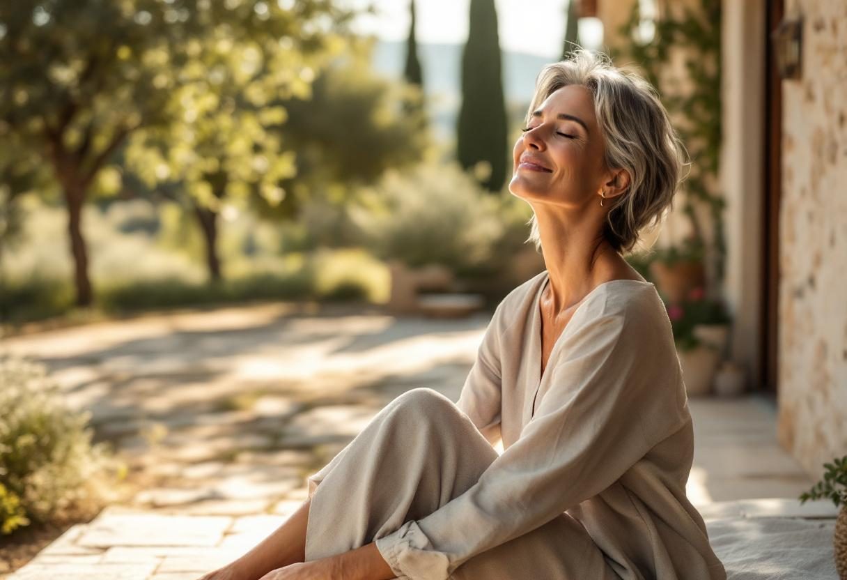 Osoba u udobnoj pozi za njegu stopala kod kuće