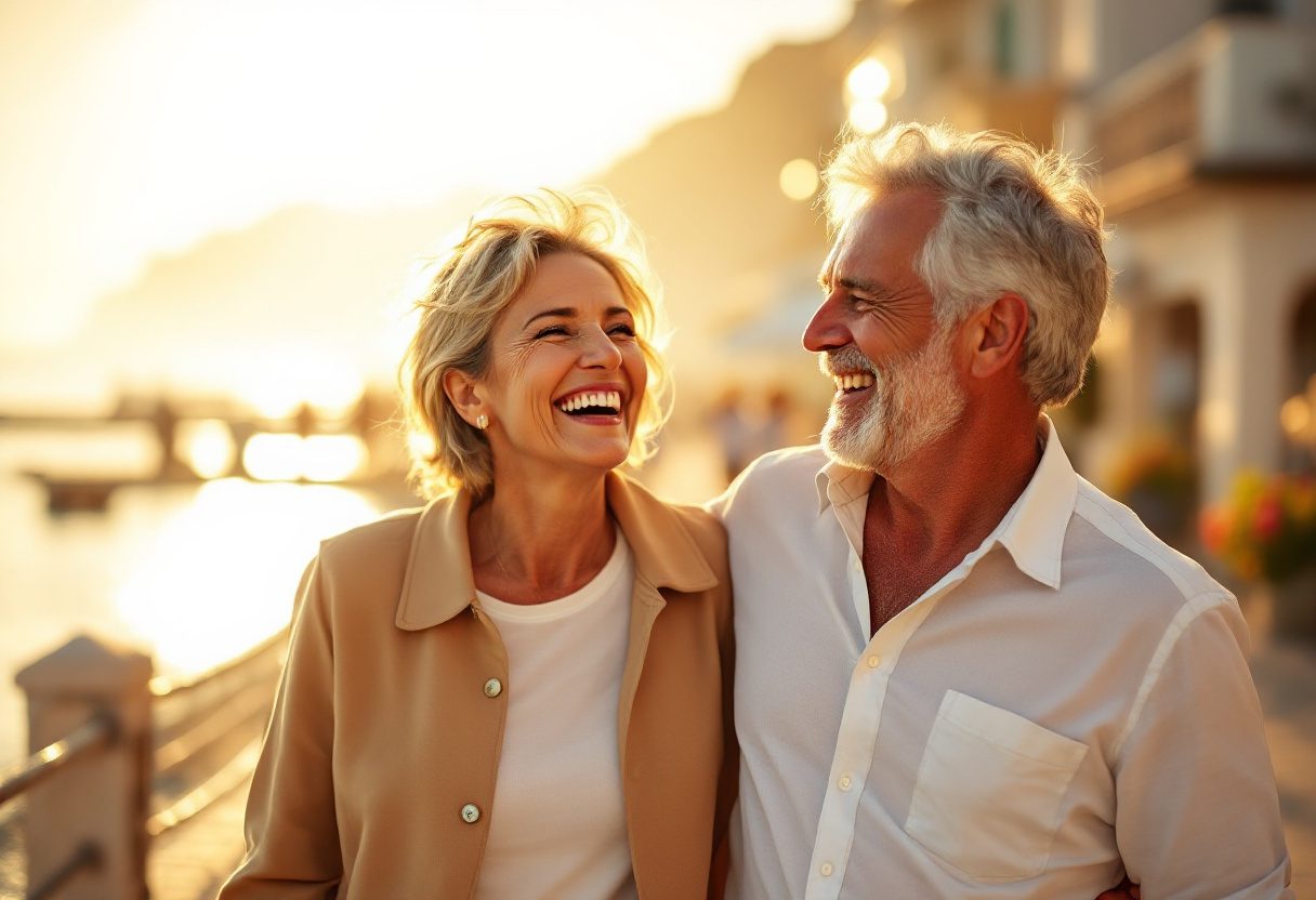 Uomo attivo che si sente energico e vitale