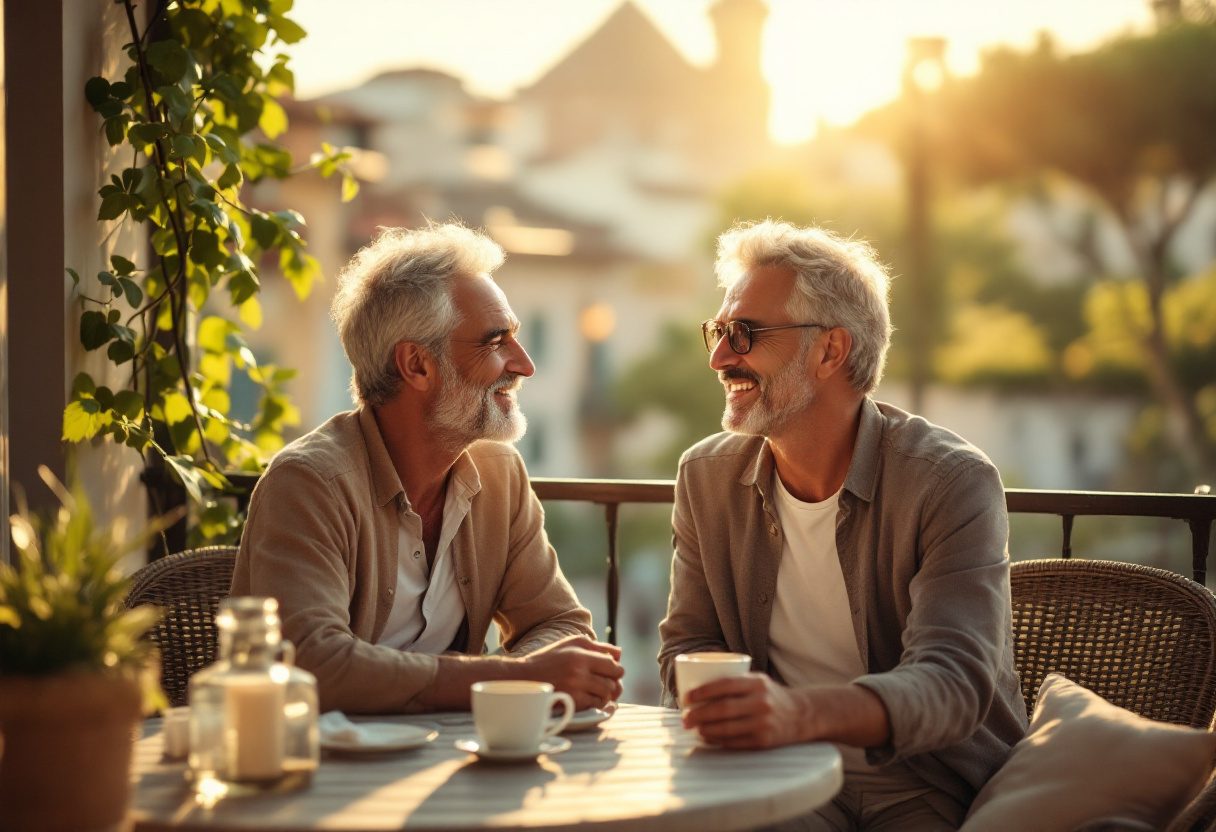 Uomo applica Erecton Spray in un ambiente moderno