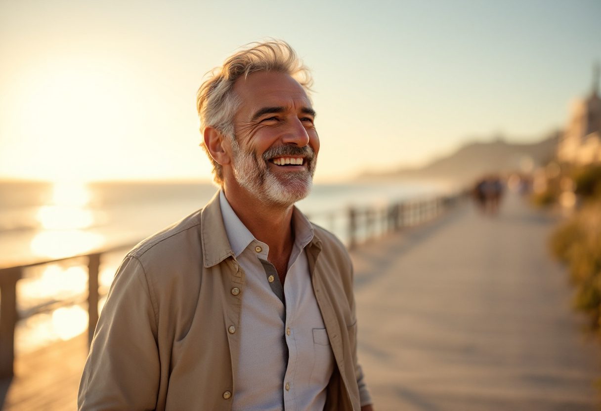 Lifestyle uomo adulto vitalità e benessere