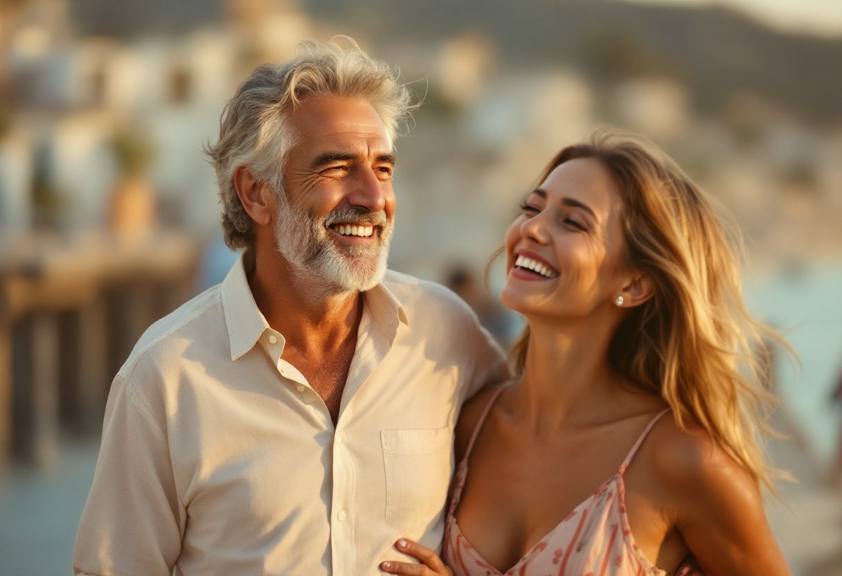 Uomo che si gode il benessere quotidiano