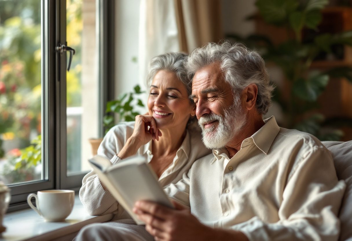 Stile di vita attivo uomo maturo