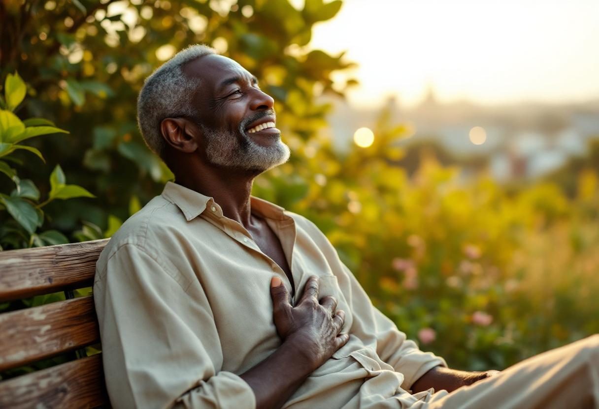 Daily wellness routine with natural care products