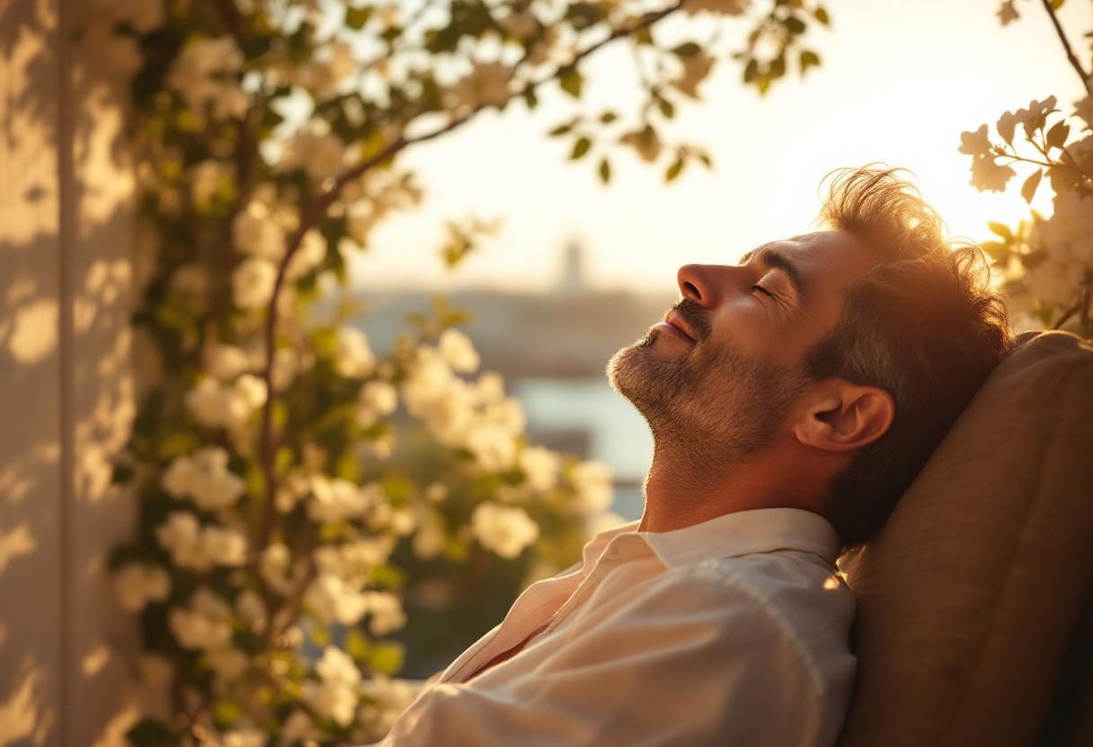 شخص يمارس نشاطاً يومياً بحيوية ونشاط