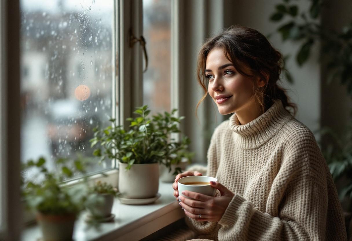 Persona atpūšas pēc acu kopšanas procedūras